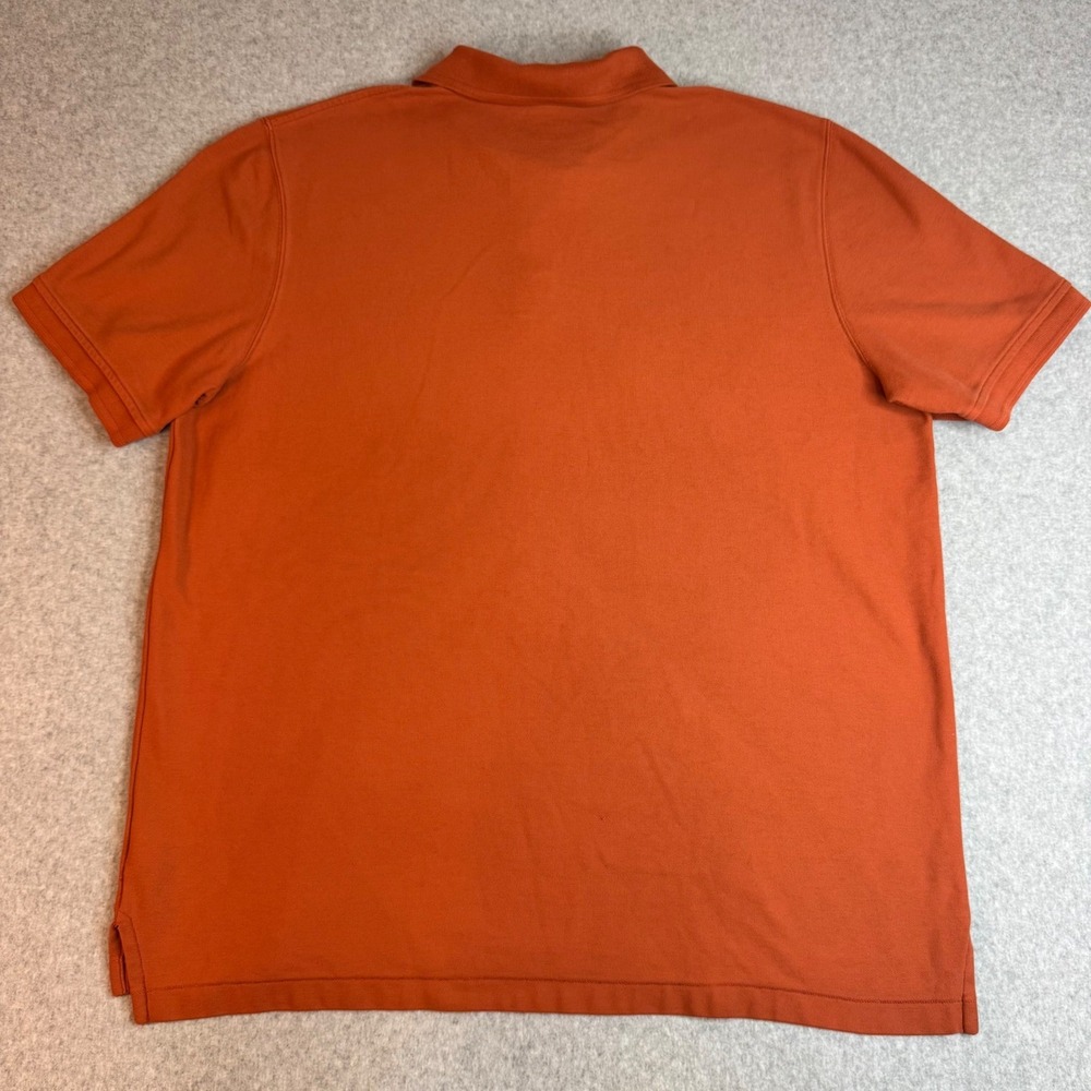 LL Bean Mens XL Tall Polo Shirt Burnt Orange Cotton Traditional Fit 300455 - Picture 4 of 5